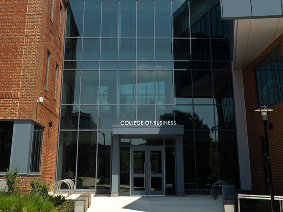 The College of Business building